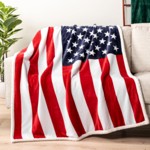 patriotic throw blanket