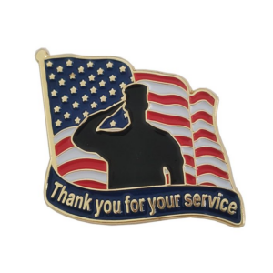 veterans tribute pin